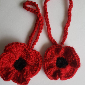 ANZAC hanging poppy