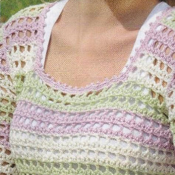 Crochet Stripes Top