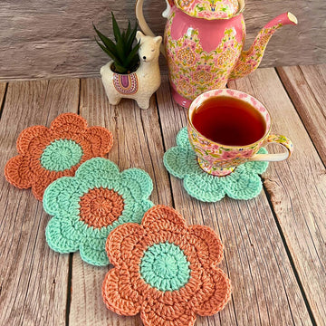 Flower Power Coasters - 6 Petals