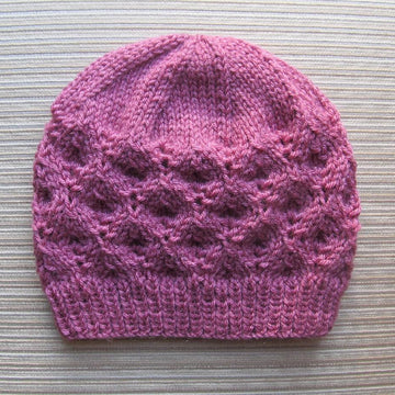 Hat with Textured Rhombuses in Two Sizes