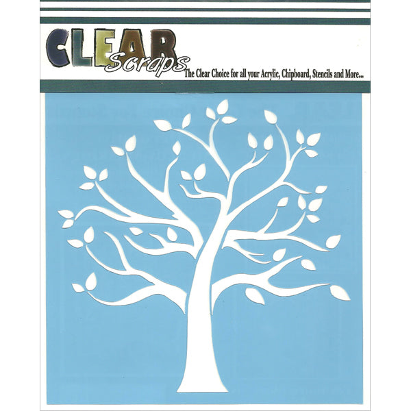 Clear Scraps Stencils 12"X12" - Family Tree
