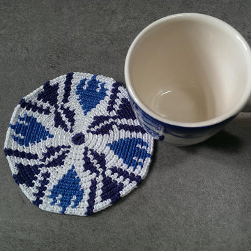 6 Tapestry Coaster Delft blue