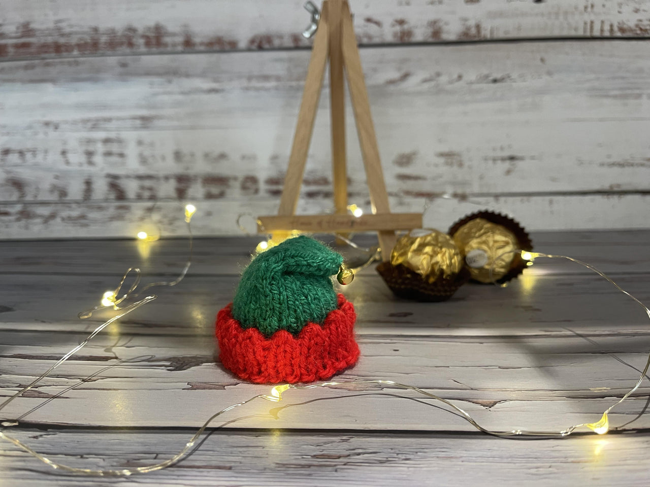 Elf Hat Ferrero Rocher Knitting Pattern