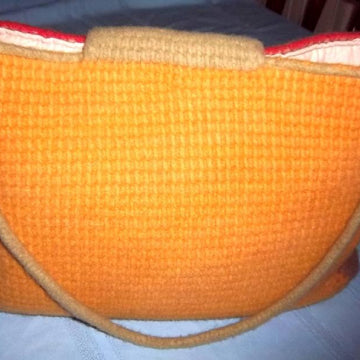 Roomy Felted Knitting & Crochet Tote Bag