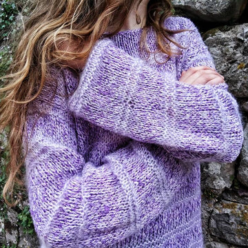 Lavender Boho Ladies Jumper