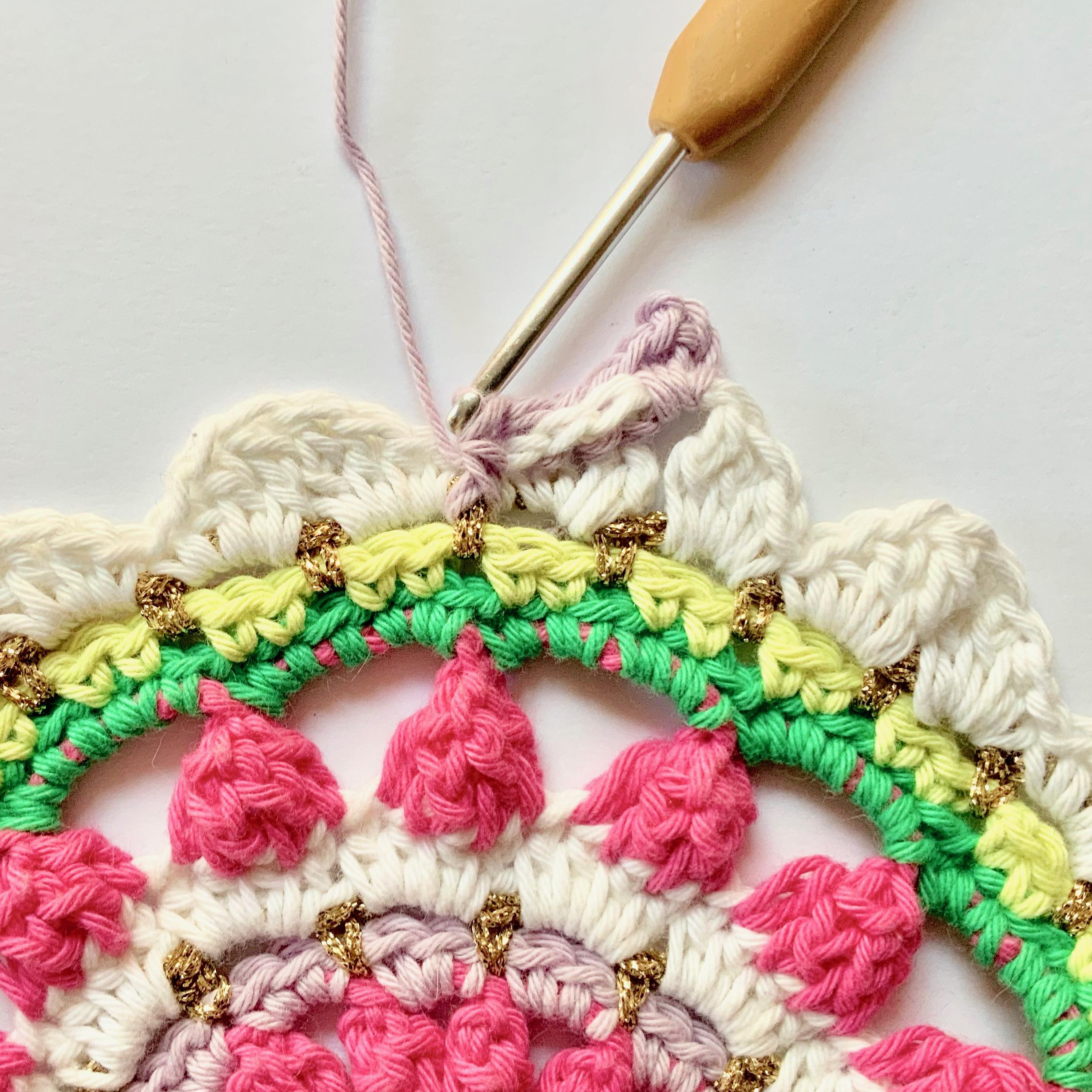 Mindful Mandala in a hoop