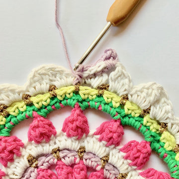 Mindful Mandala in a hoop