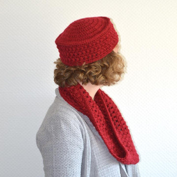 Paris Pillbox Hat & Cowl Set