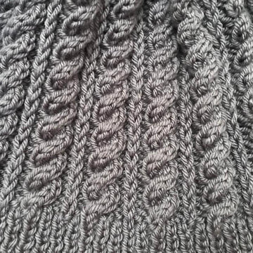 Easy Cable Beanie Hat Ladies Mens Unisex