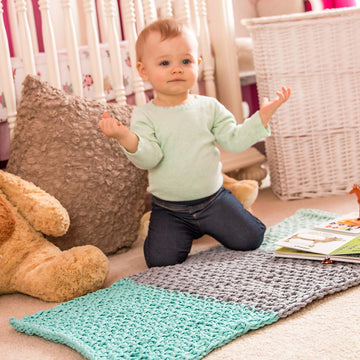 Tunisian Honeycomb Rug
