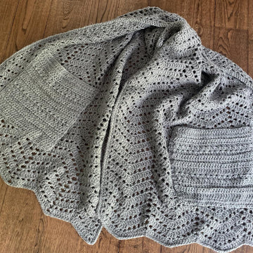 Ripple Pocket Shawl