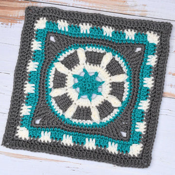 Celestial Landing Afghan Square