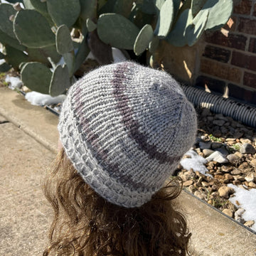 Coffee Shop Cap -- a loom knit pattern