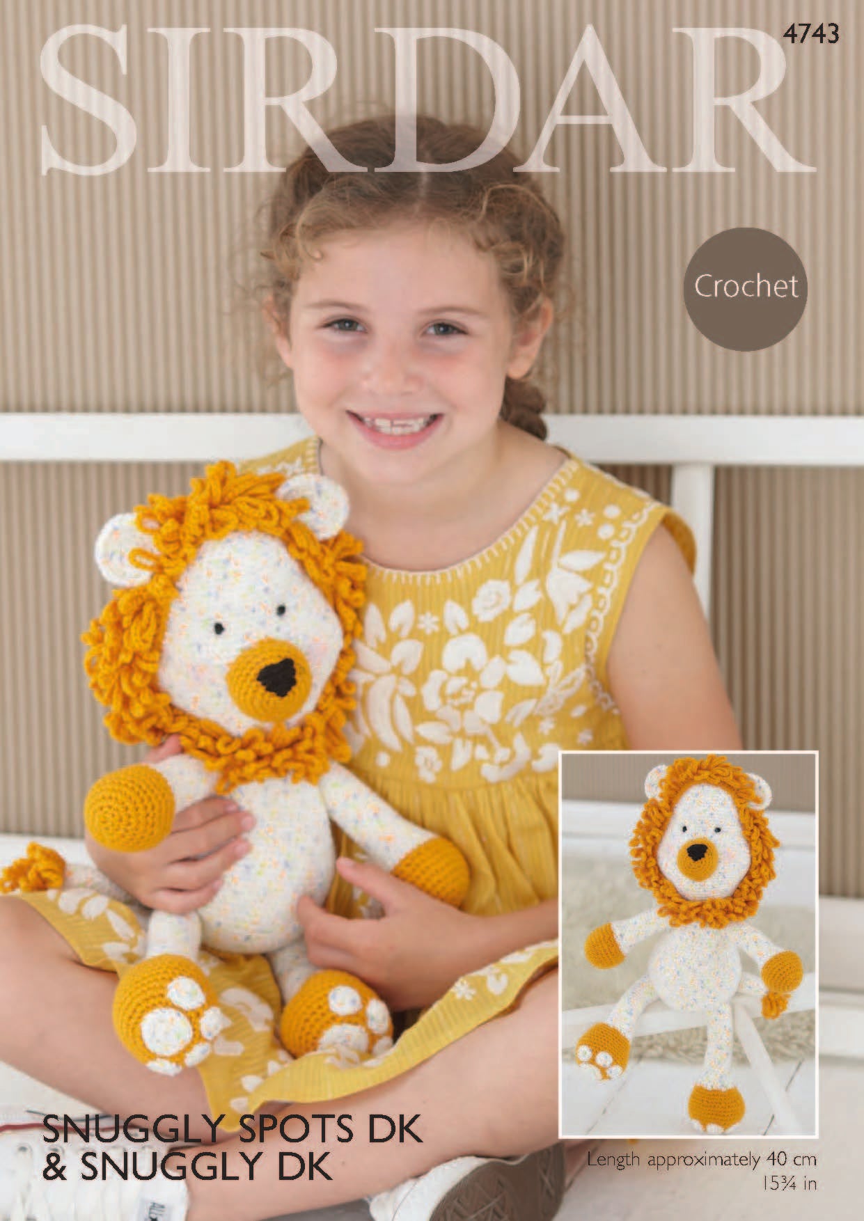 Logan The Lion Toy in Sirdar Snuggly Spots DK & Snuggly DK - 4743 - Downloadable PDF