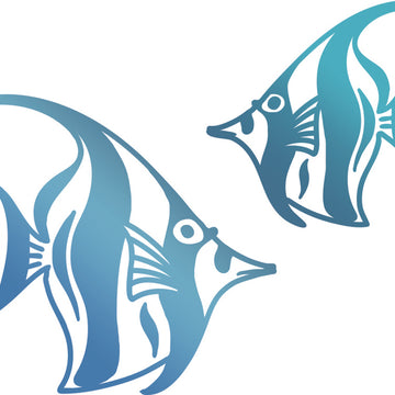 Artdeco Creations Couture Creations Seaside And Me Hotfoil Stamp - Angel Fish 2.3"X3.3"
