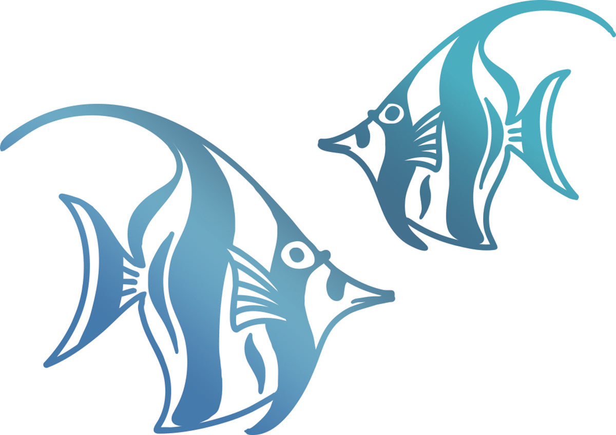 Artdeco Creations Couture Creations Seaside And Me Hotfoil Stamp - Angel Fish 2.3"X3.3"