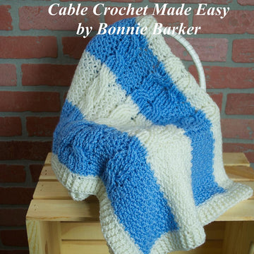 Striped & Cabled Baby Blanket