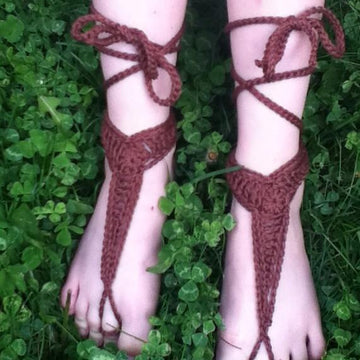 Worsted Weight Chevron Barefoot Thong