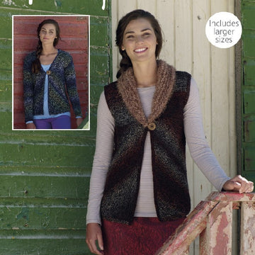 Waistcoat and Cardigan in Hayfield Illusion & Sirdar Touch - 7856 - Leaflet
