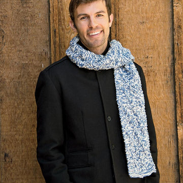 Checkerboard Cable Scarf