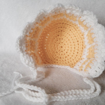 Ruffly Petal Baby Bonnet
