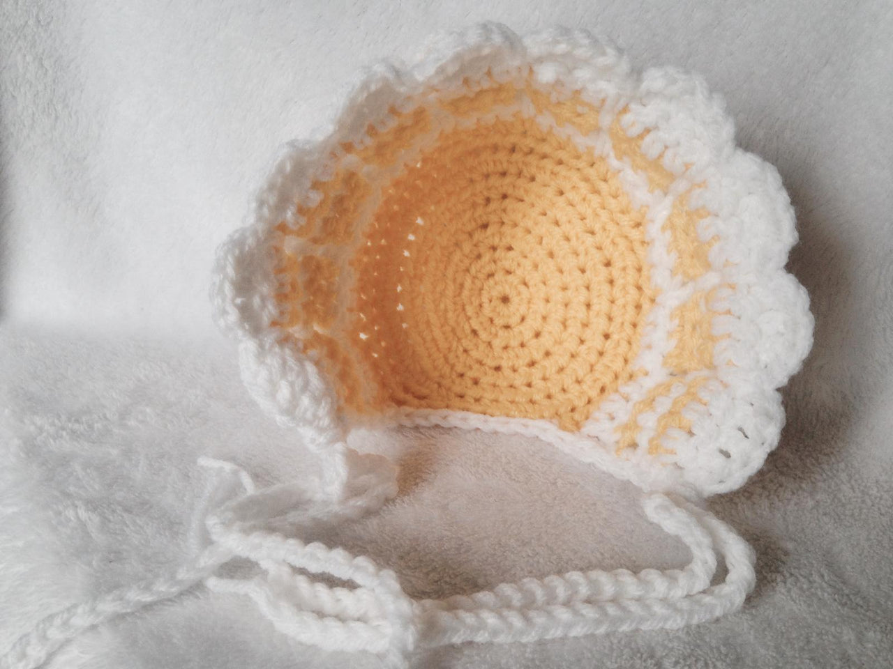 Ruffly Petal Baby Bonnet