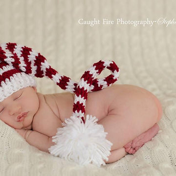 Striped Stocking Cap - Santa or Elf Hat