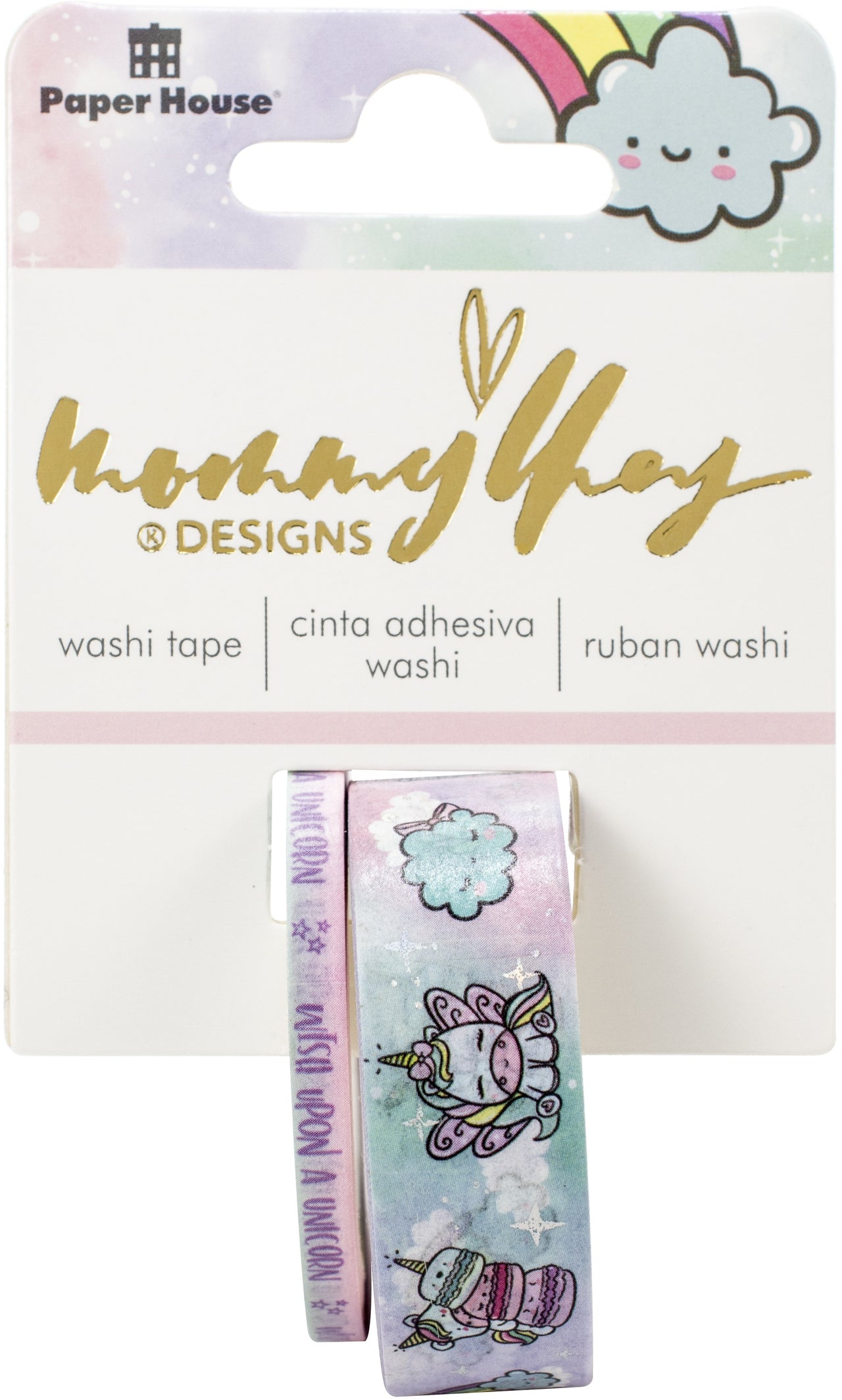Paper House X Mommy Lhey Washi Tap 2/Pkg - Blossom The Unicorn