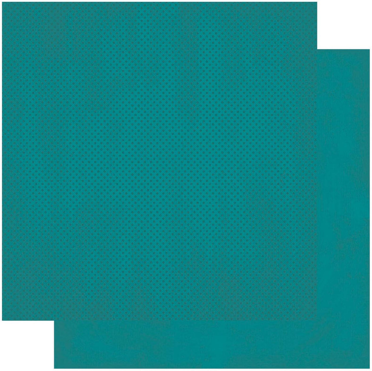 American Crafts BoBunny Double Dot Double-Sided Textured Cardstock 12"X12" - Deep Sea