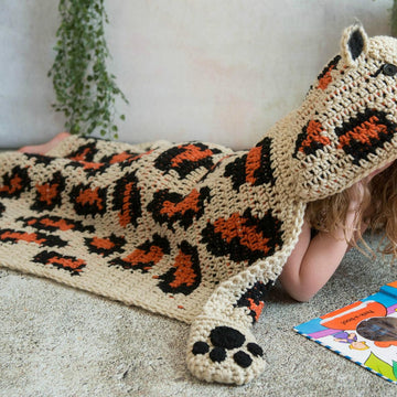 Hooded Leopard Blanket