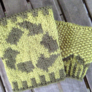 Green Travel Mug Cozies (set of 2 designs)