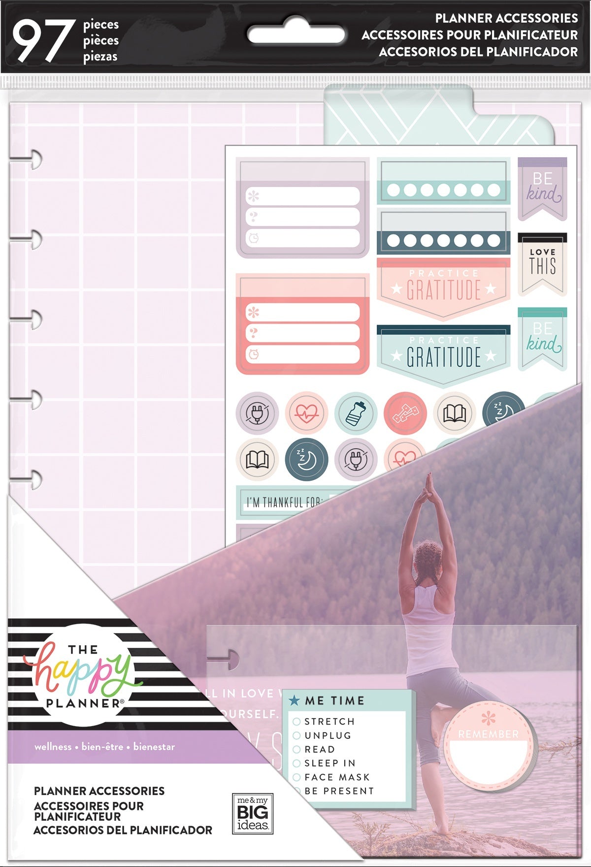 Happy Planner Medium Accessories 97/Pkg - Fitness/Wellness