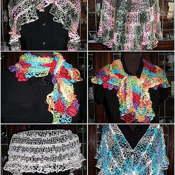 Natalie Crochet Net Shawl and Wrap