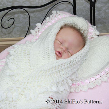 Heart Shawl & Pillow Crochet Pattern #98