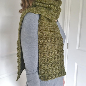 Womens Crochet Scarf Pattern: Bobble Beauty Scarf