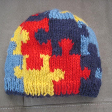 Autism Awareness Puzzle Hat