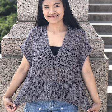 V neck summer blouse