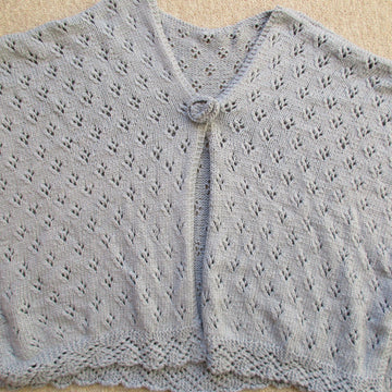 Lace and Flower Poncho