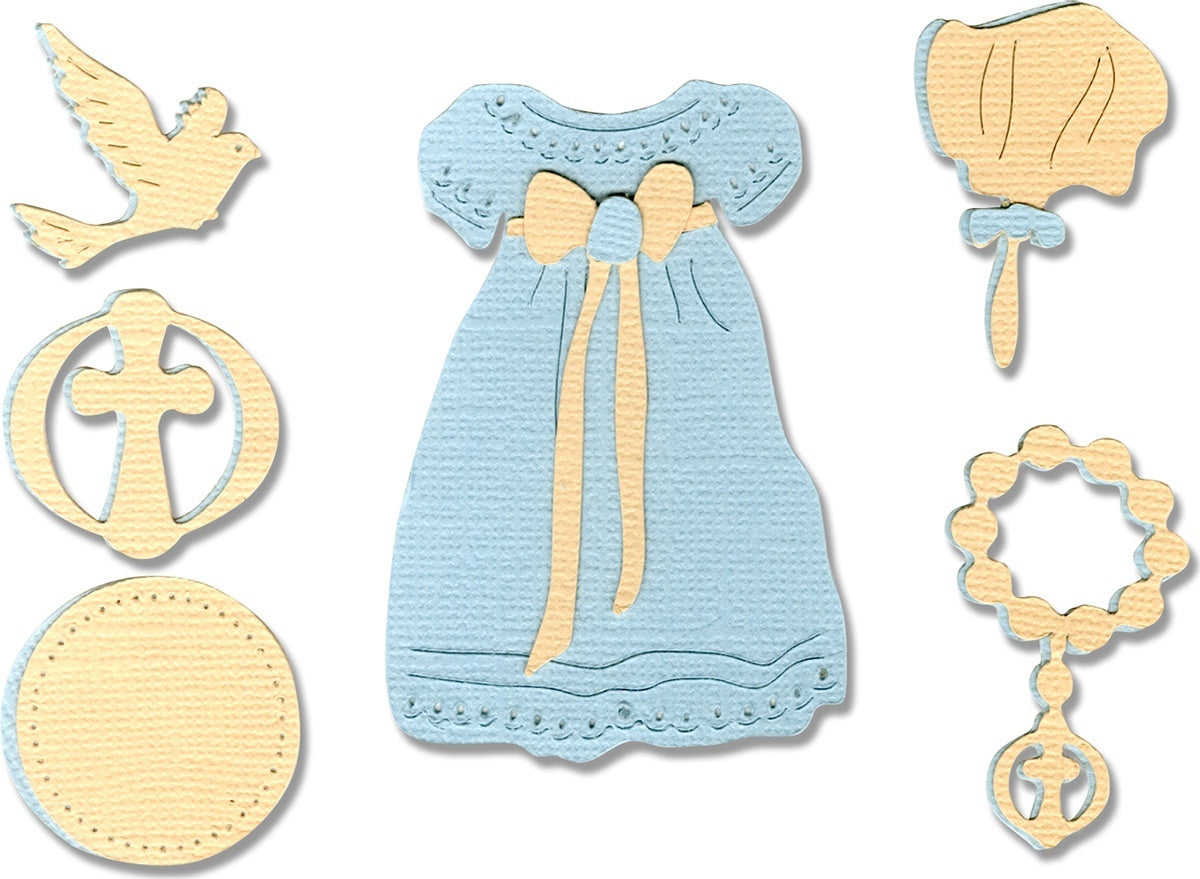 Sizzix Thinlits Dies By Luisa Elena Guillen-K 7/Pkg - Set De Bautismo