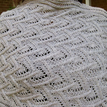 Cuper Cable Lace Shawl