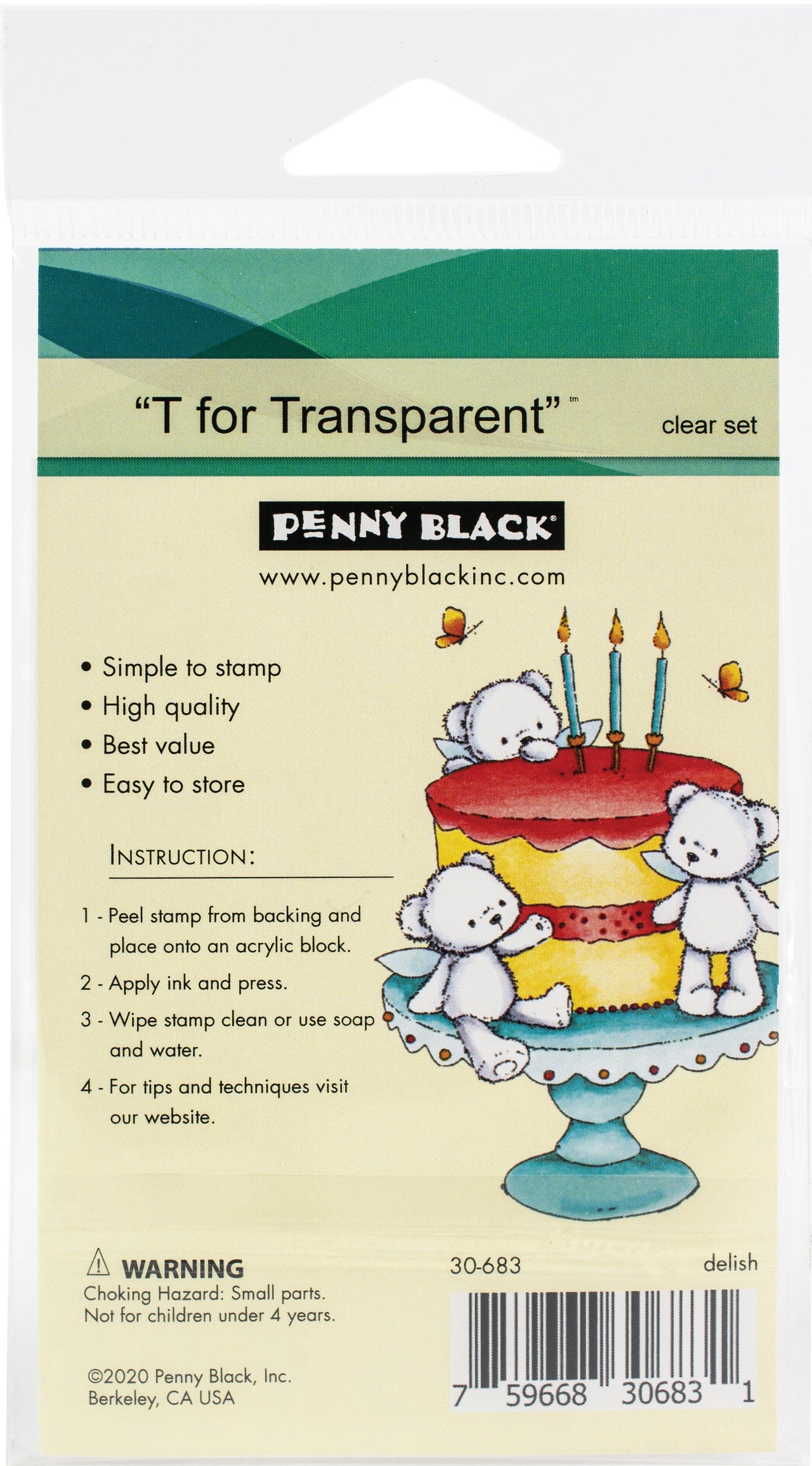 Penny Black Clear Stamps - Delish