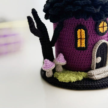 Crochet fairy house, amigurumi toy house, Witch house, Halloween crochet