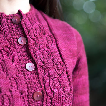 Nest Cardigan in SweetGeorgia Trinity Worsted - Downloadable PDF