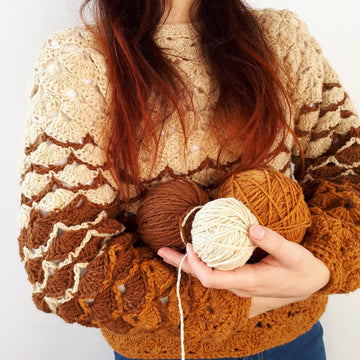 Two toned sweater
