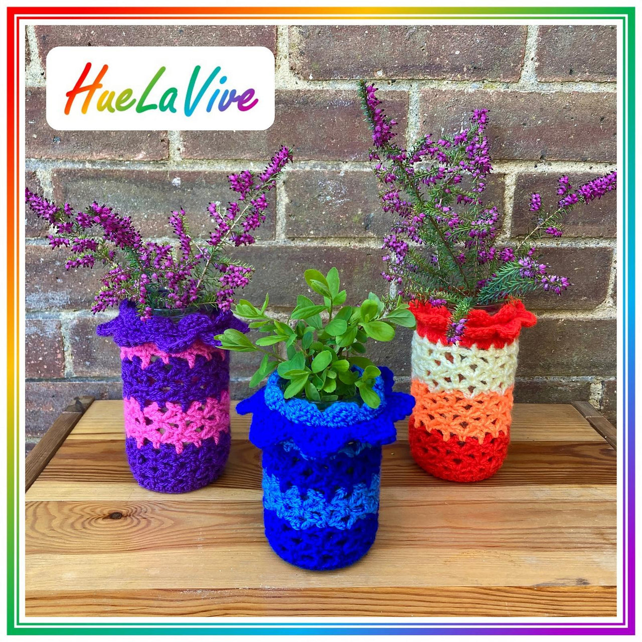 Flower top jar cover II by HueLaVive