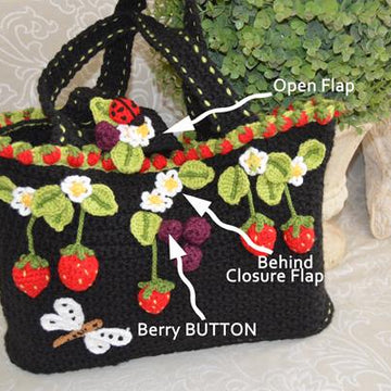 Faerie Strawberry Tote Bag / Basket