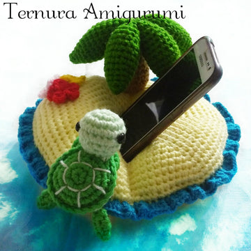 Island support for smartphone crochet pattern