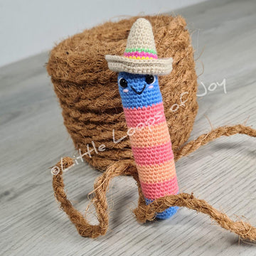 Chunky Worm with Sombrero "Jimmy"