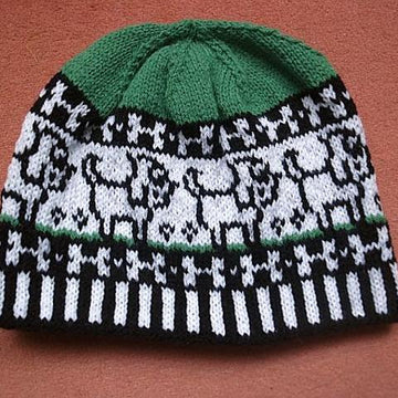 Comic dog "Nachgelaufen" beanie