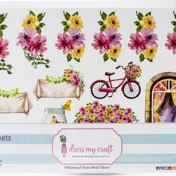 Dress My Craft Image Sheet 240gsm A4 2/Pkg - Whimsical Hues